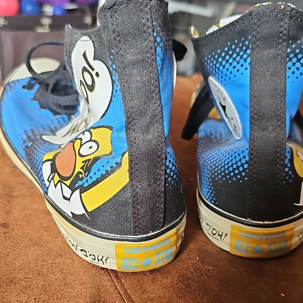 Converse  Blue Cartoon Sneakers MENS 12 The SIMPSONS